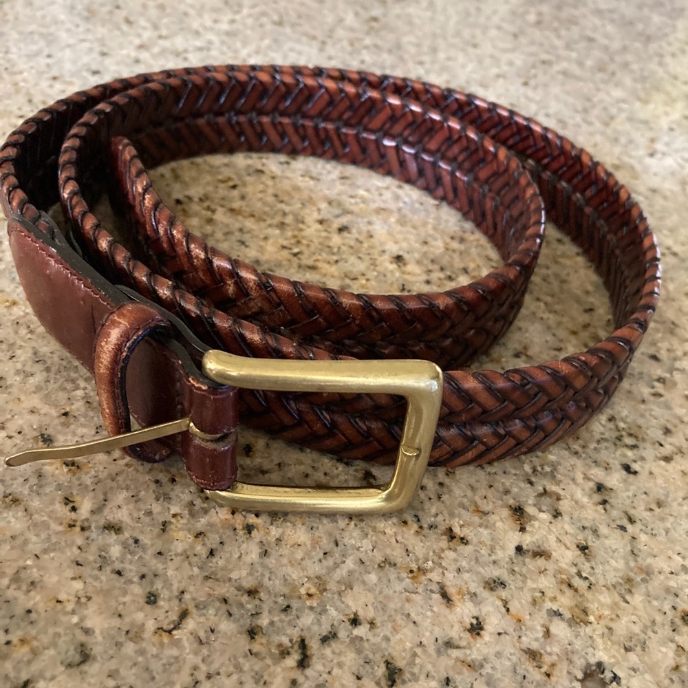 Brighton Vintage Brown Leather unisex belt 36